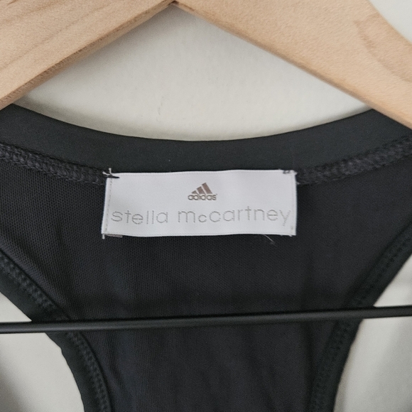 Stella Mc Cartney x Adidas black fited workout top size M - Picture 4 of 9